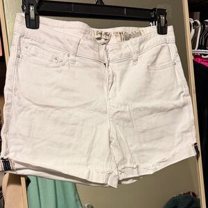Indigo Rein White Jean Shorts